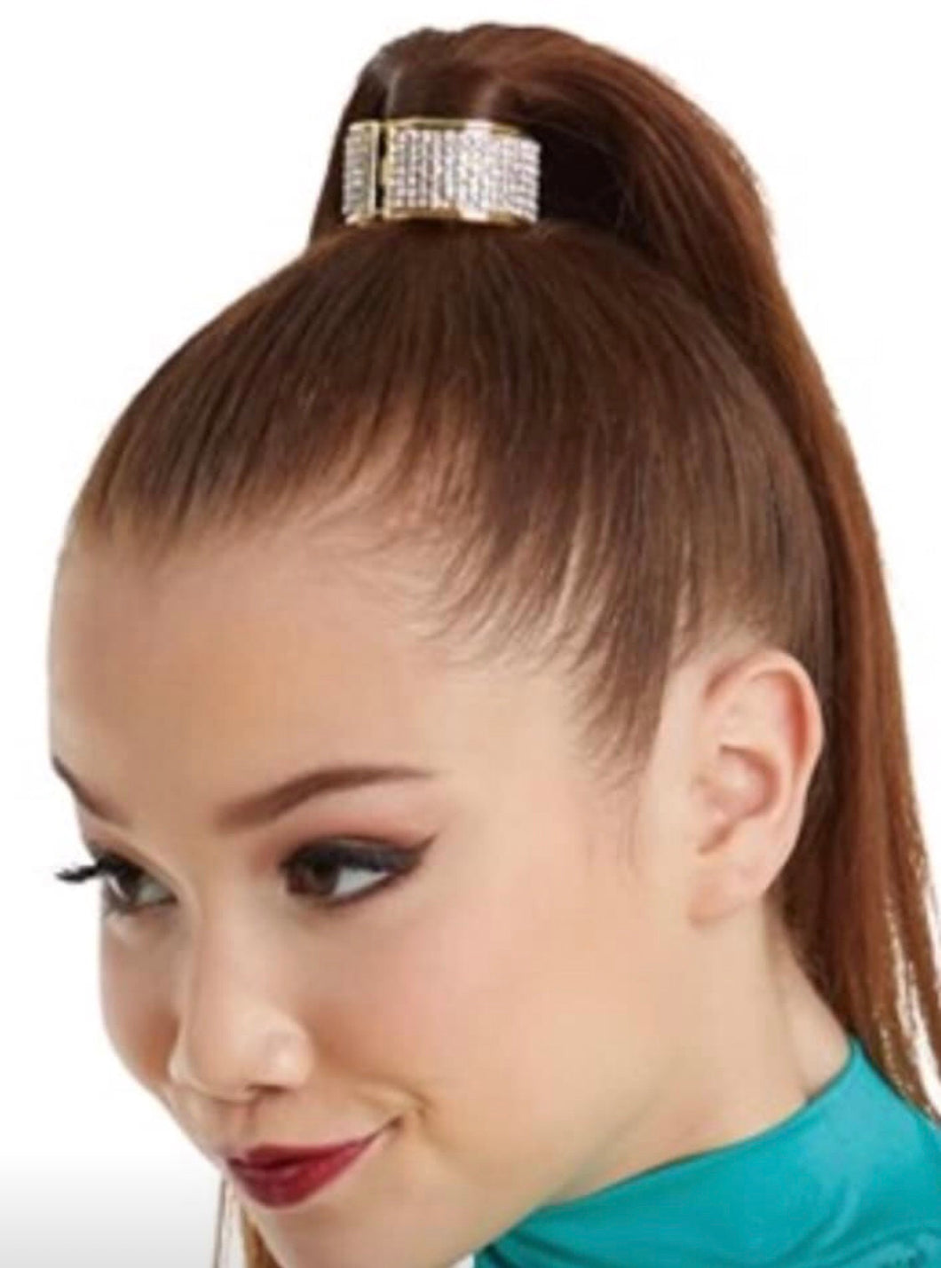 Diamonte ponytail cuff